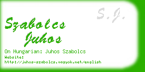 szabolcs juhos business card